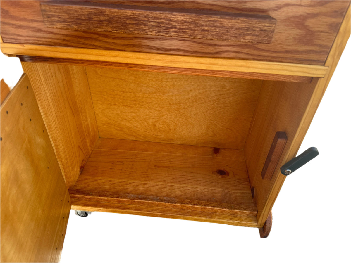Hand Crafted Original Solid Wood Cabinet Table