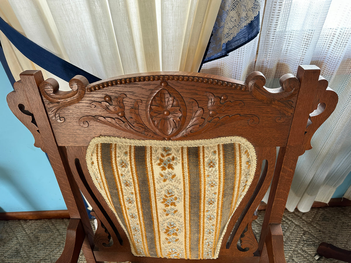 Eastlake Victorian carved side chair