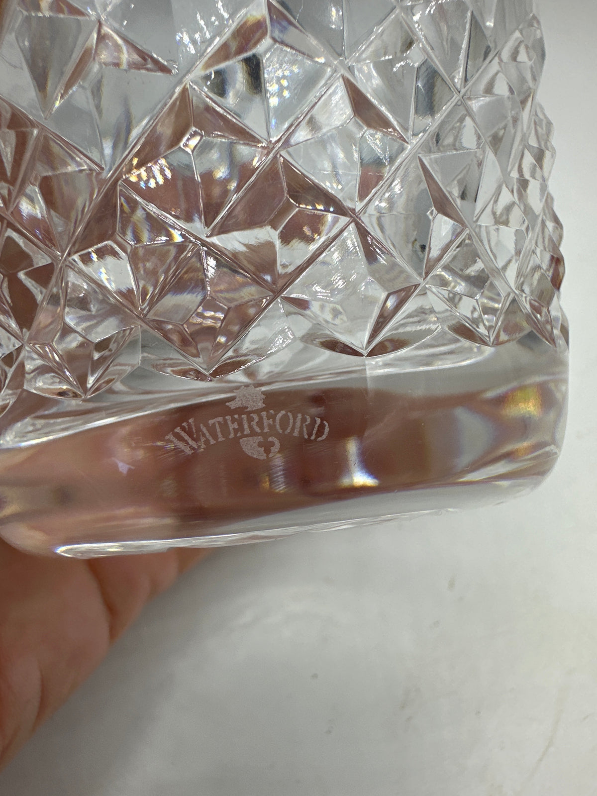WATERFORD BALLYBAY 4 3/8" DOUBLE OLD FASHIONED CRYSTAL TUMBLER