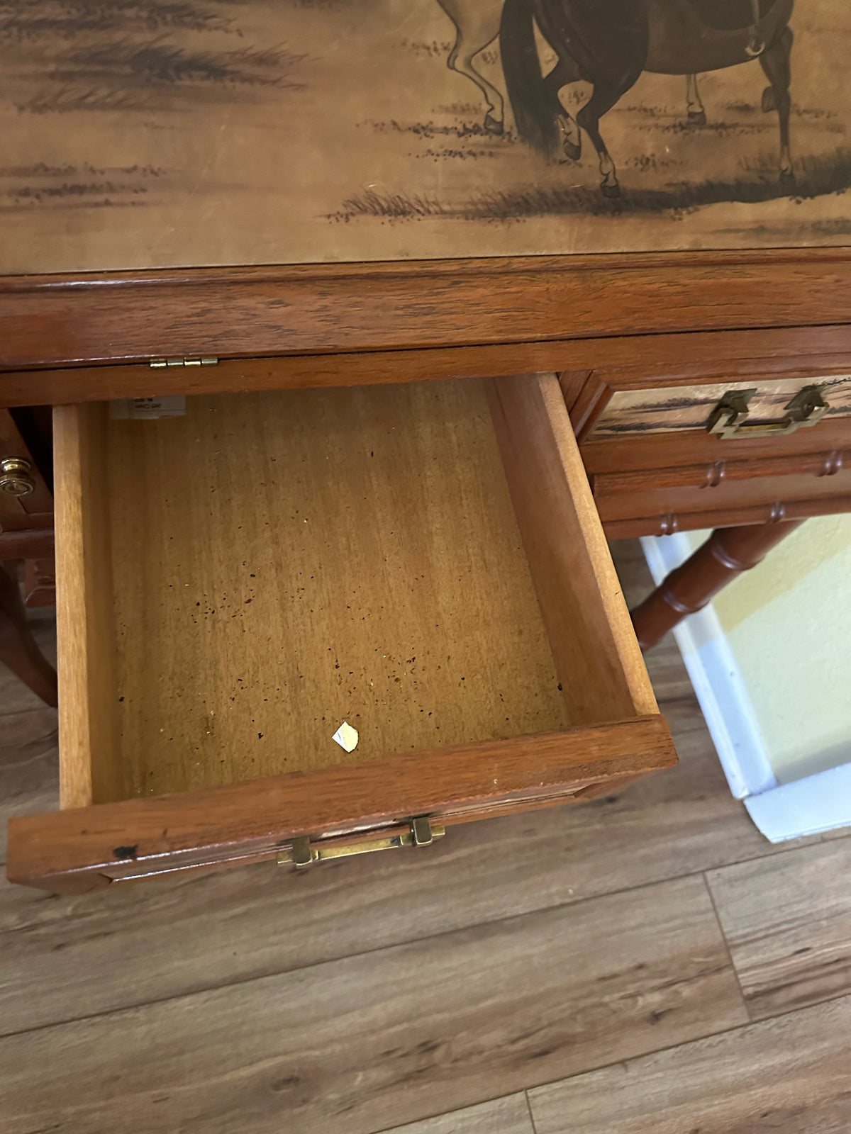 Vintage Asian inspired writing desk
