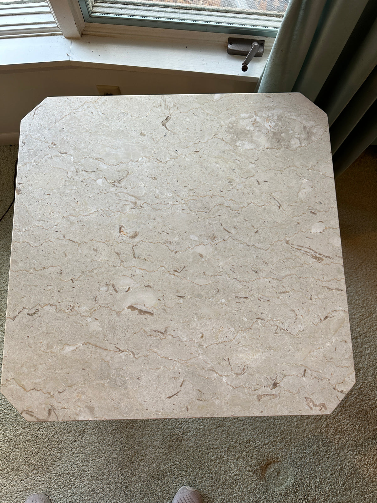 VINTAGE Weiman REGENCY STYLE Marble Top and Gold Guilded Side Table