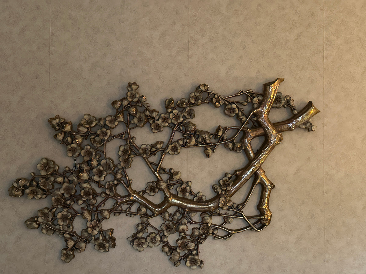 MCM 1950s Cherry Blossom Wall Decor