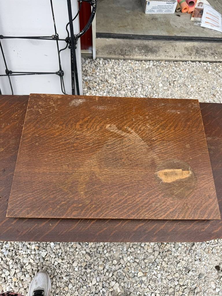 Franklin Treadle Sewing Machine in Oak Cabinet