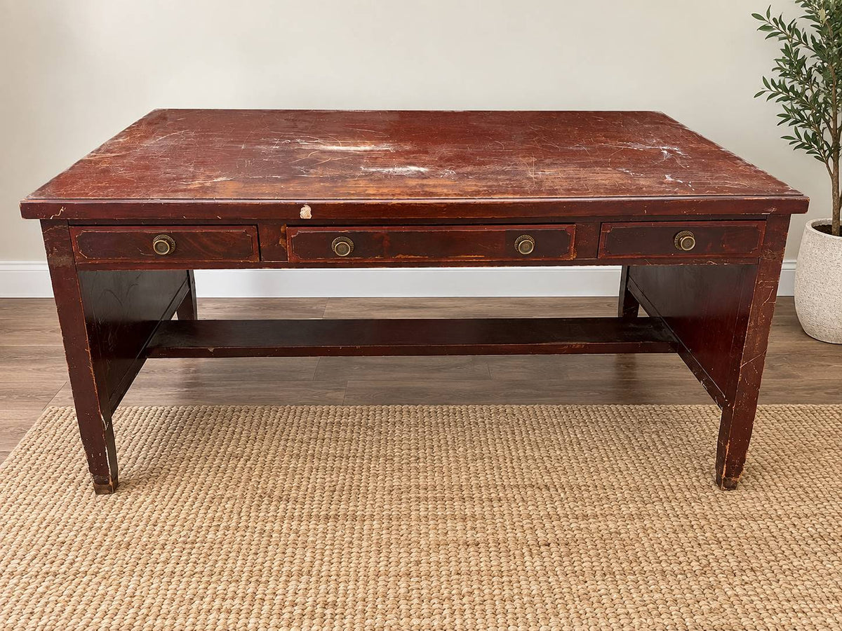 PROJECT DESK: Lammerts Wood Desk With Drawers