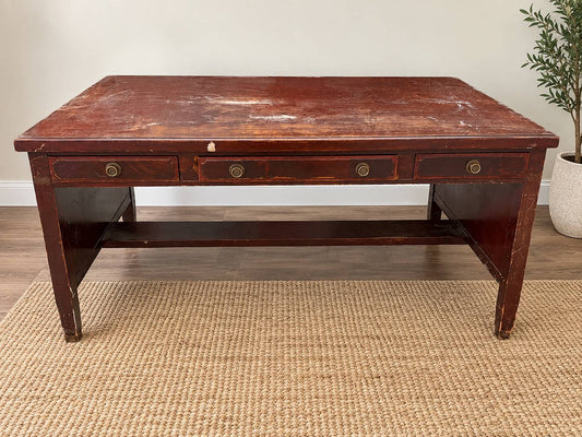PROJECT DESK: Lammerts Wood Desk With Drawers