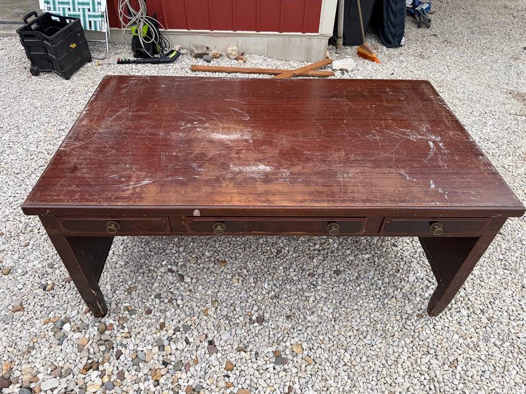 PROJECT DESK: Lammerts Wood Desk With Drawers