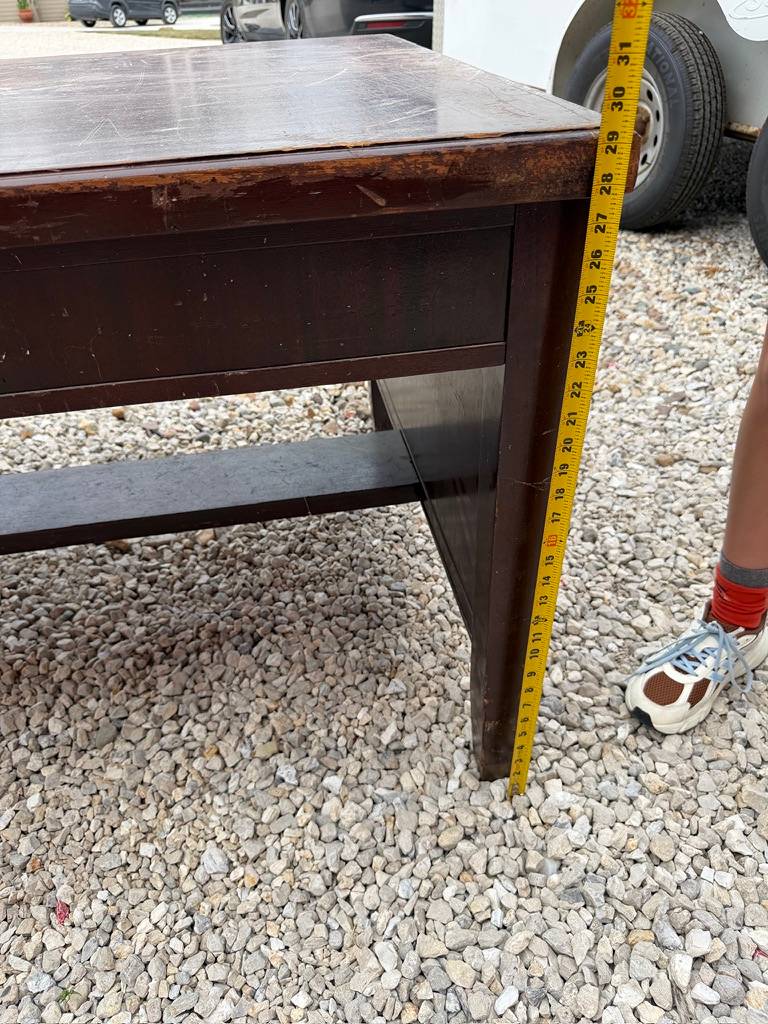 PROJECT DESK: Lammerts Wood Desk With Drawers