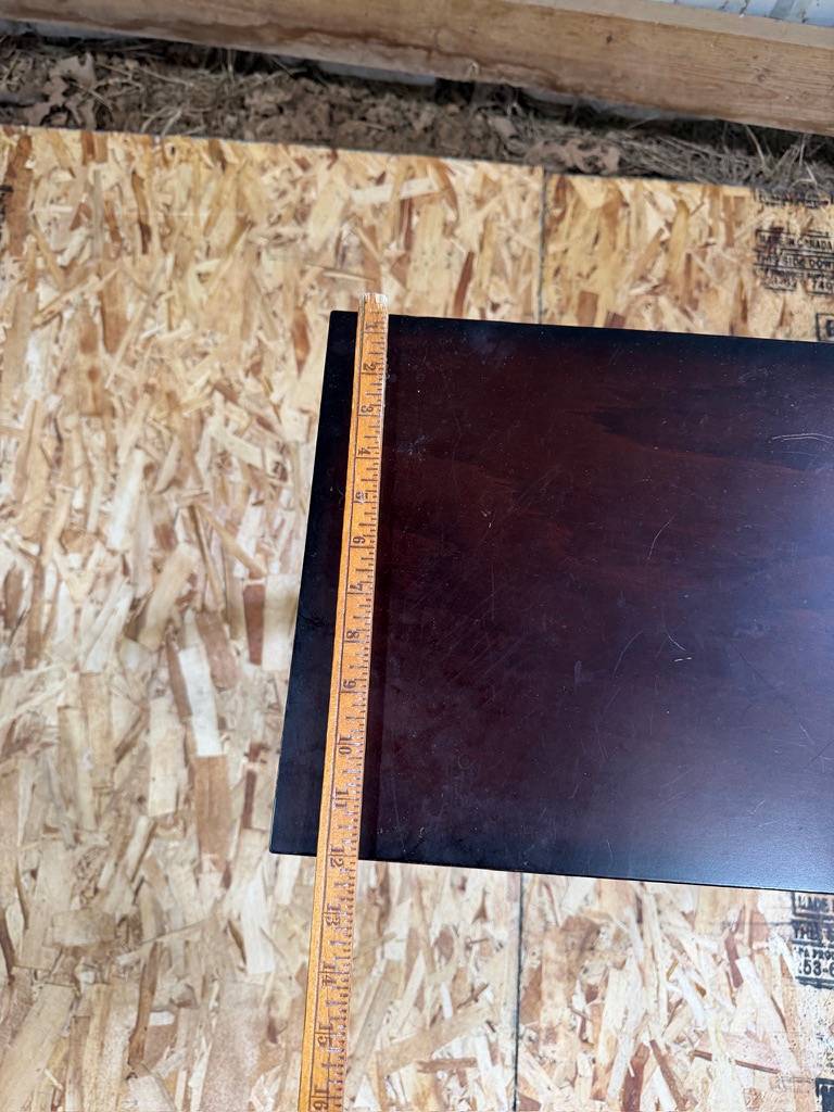 Pair of Rectangular Dark Wood Side Table