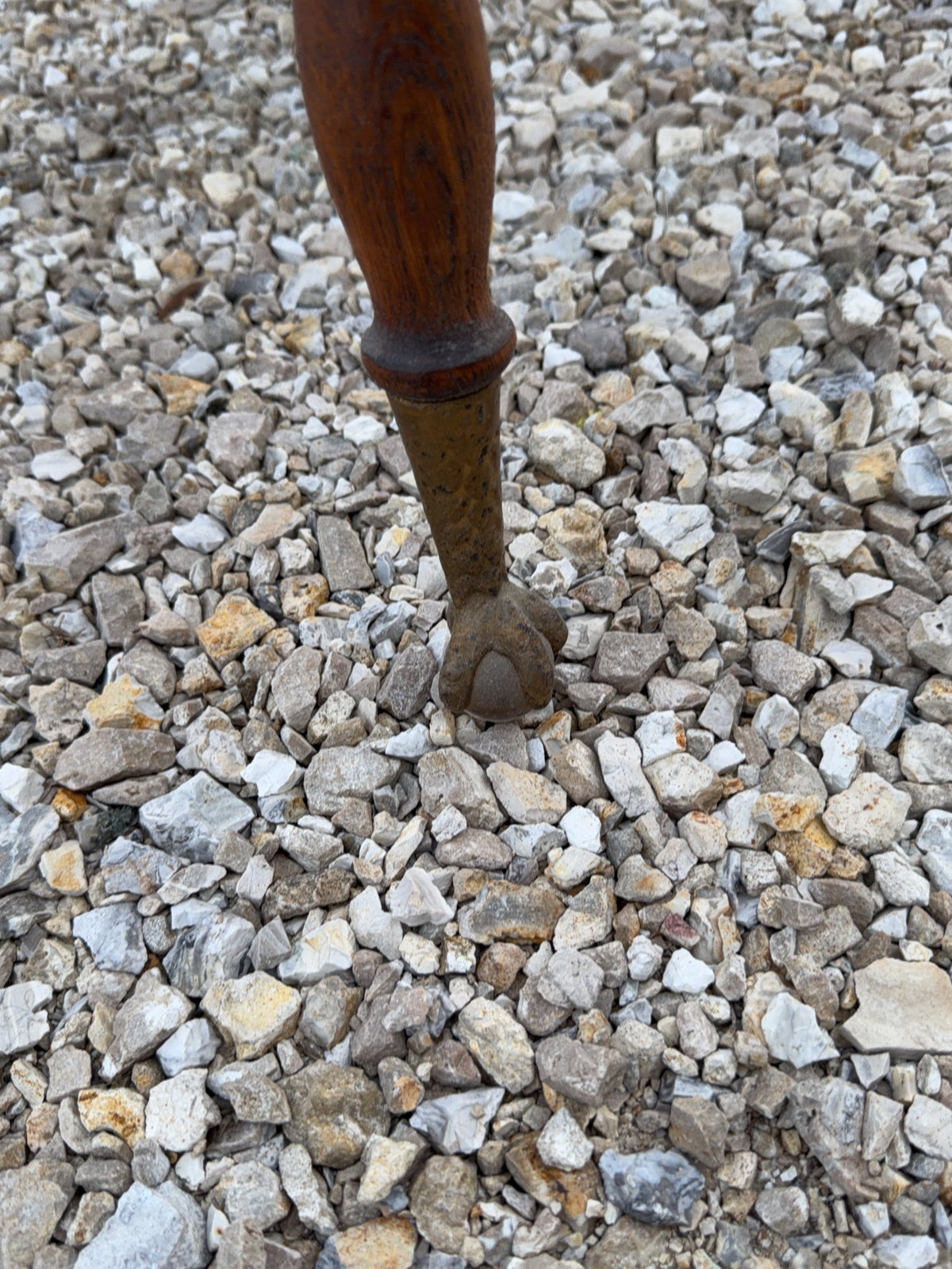 Wood Side Table with Carved Top and Shelf