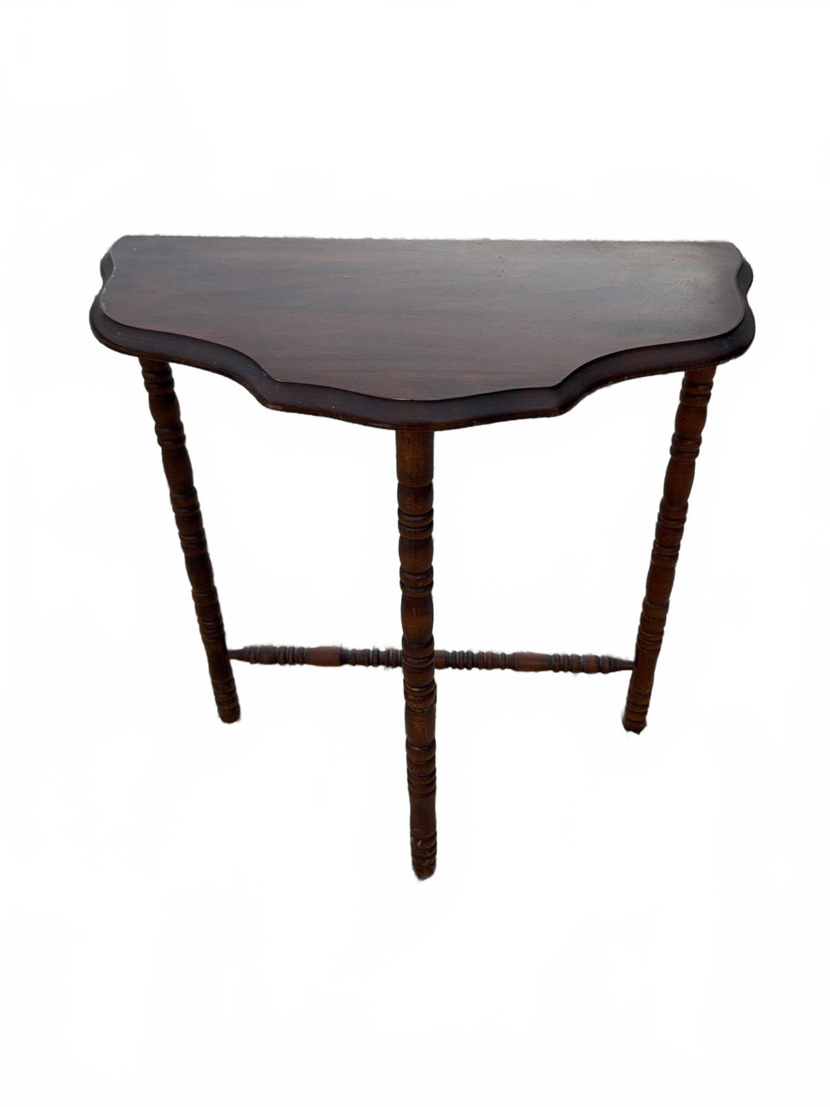 Wooden Side Table - flat on wall side