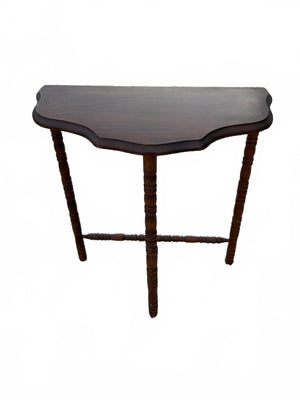 Wooden Side Table - flat on wall side