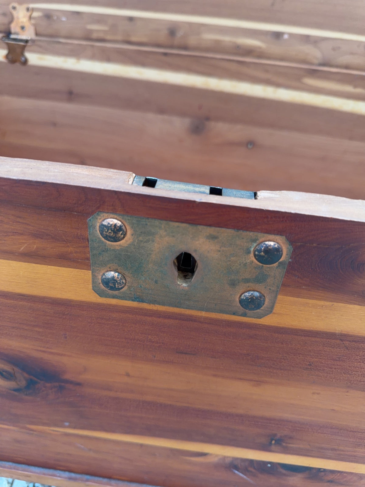 Cedar Chest With Brass Accents and Casters