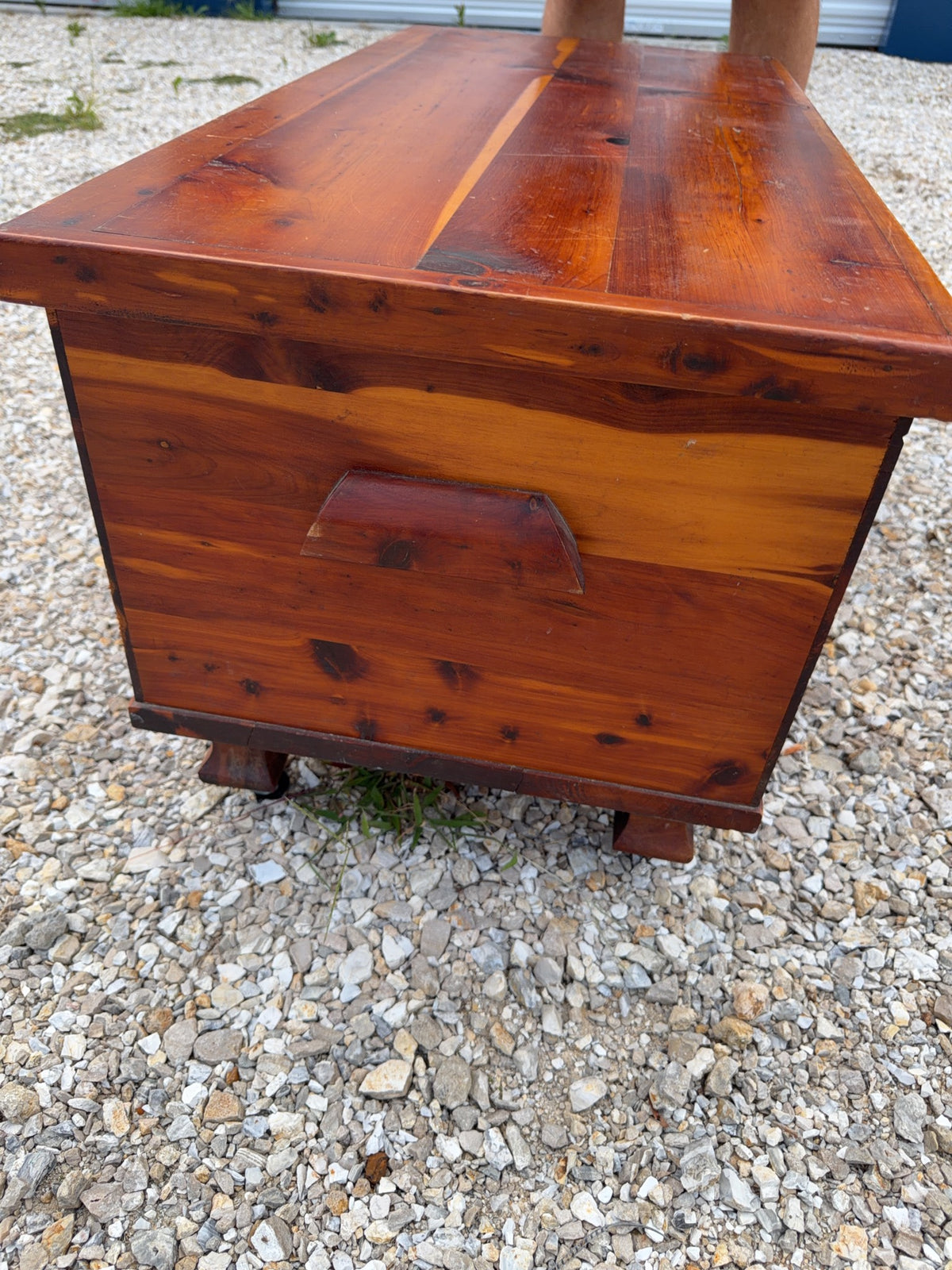 Cedar Chest With Brass Accents and Casters