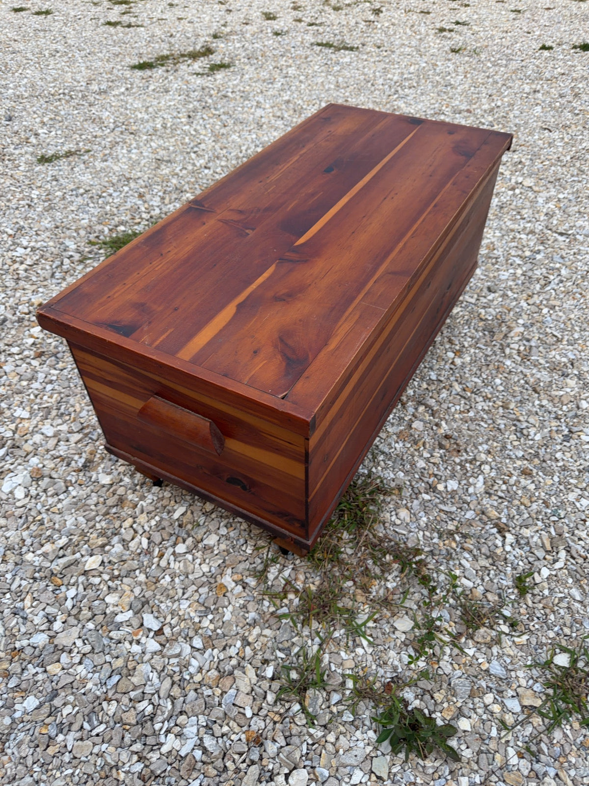 Cedar Chest With Brass Accents and Casters