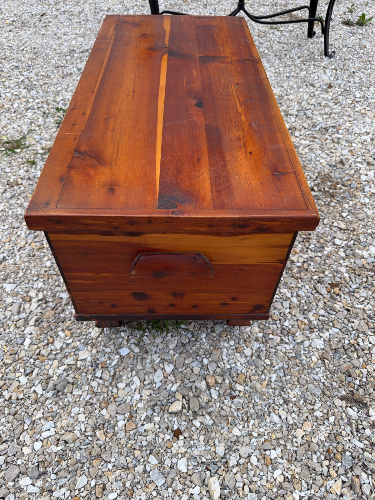 Cedar Chest With Brass Accents and Casters