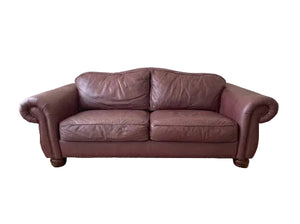 Rolled Arm Loveseat with Nailhead Trim