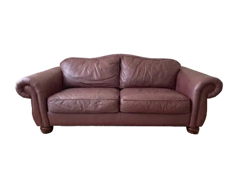 Rolled Arm Loveseat with Nailhead Trim
