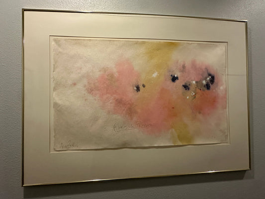 Nicholas Simmons "Flores de Primayera" Watercolor framed