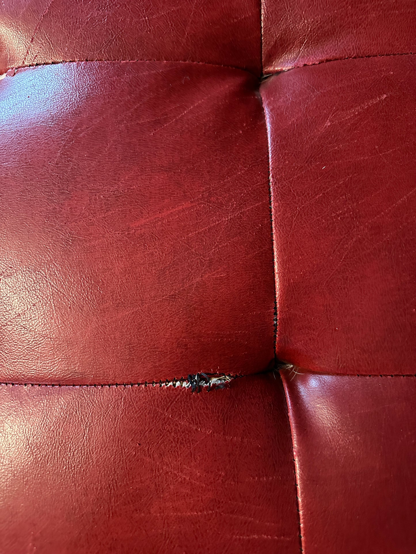 Ashley Allison red durablend material couch