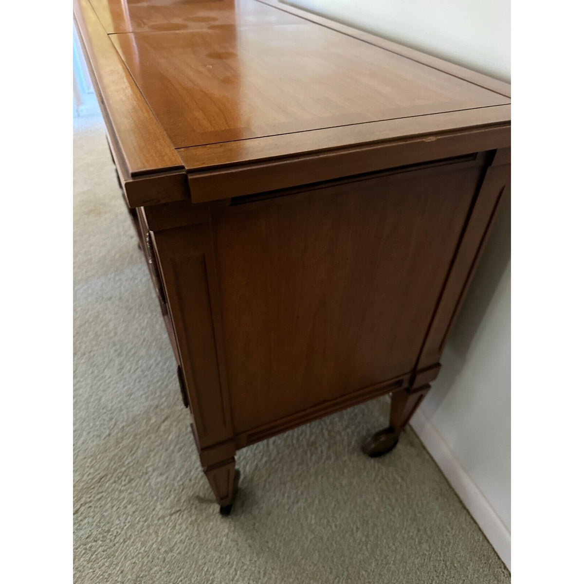 Mid Century Walnut Serving Bar Cart